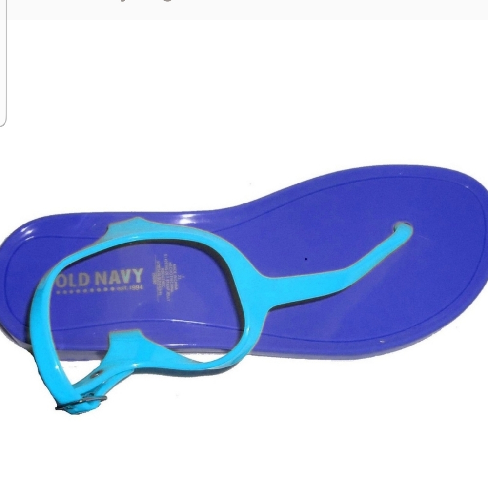 GAP blue jelly sandals